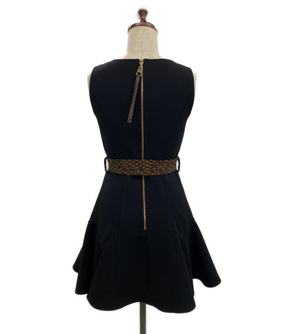 LOUIS VUITTON Lノースリーブワンピース Vネック レディース SIZE 34 ルイ・ヴィトン