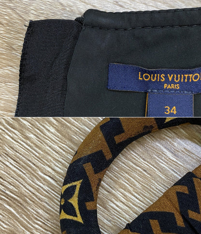 LOUIS VUITTON Lノースリーブワンピース Vネック レディース SIZE 34 ルイ・ヴィトン