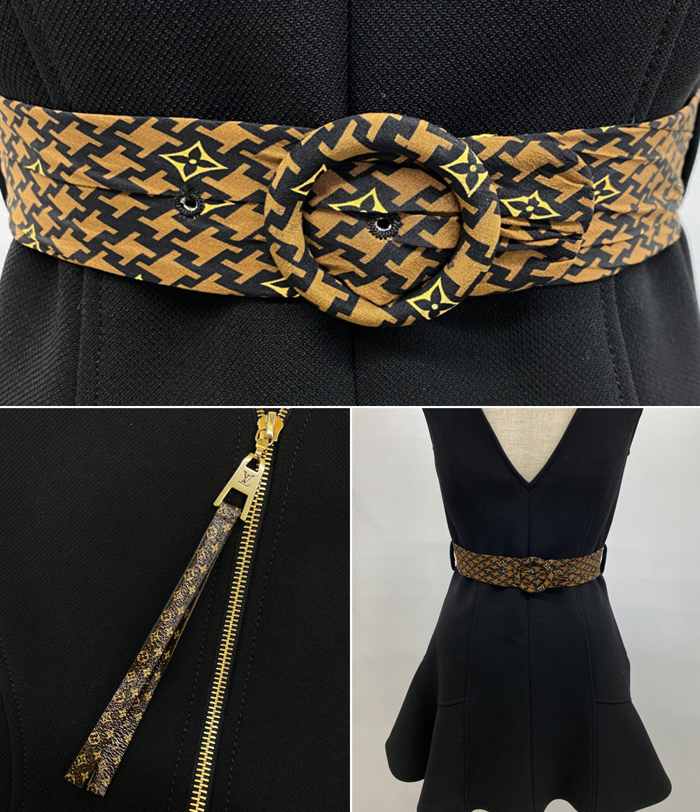 LOUIS VUITTON Lノースリーブワンピース Vネック レディース SIZE 34 ルイ・ヴィトン