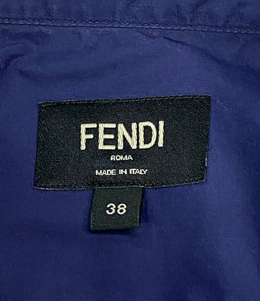 FENDI ZIPポケットコットンシャツ 12cpf-23-3710 メンズ SIZE 38 フェンディ