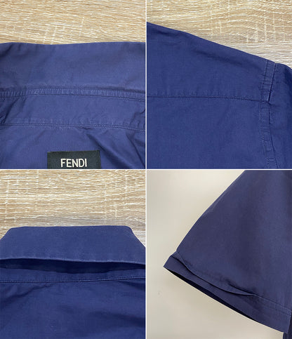 FENDI ZIPポケットコットンシャツ 12cpf-23-3710 メンズ SIZE 38 フェンディ