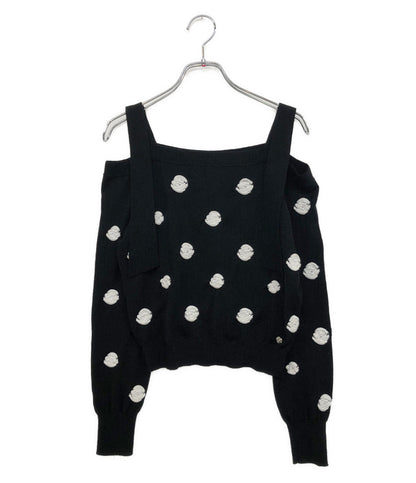 CHANEL リボンショルダー ニット P76049K10978 レディース SIZE 34 シャネル