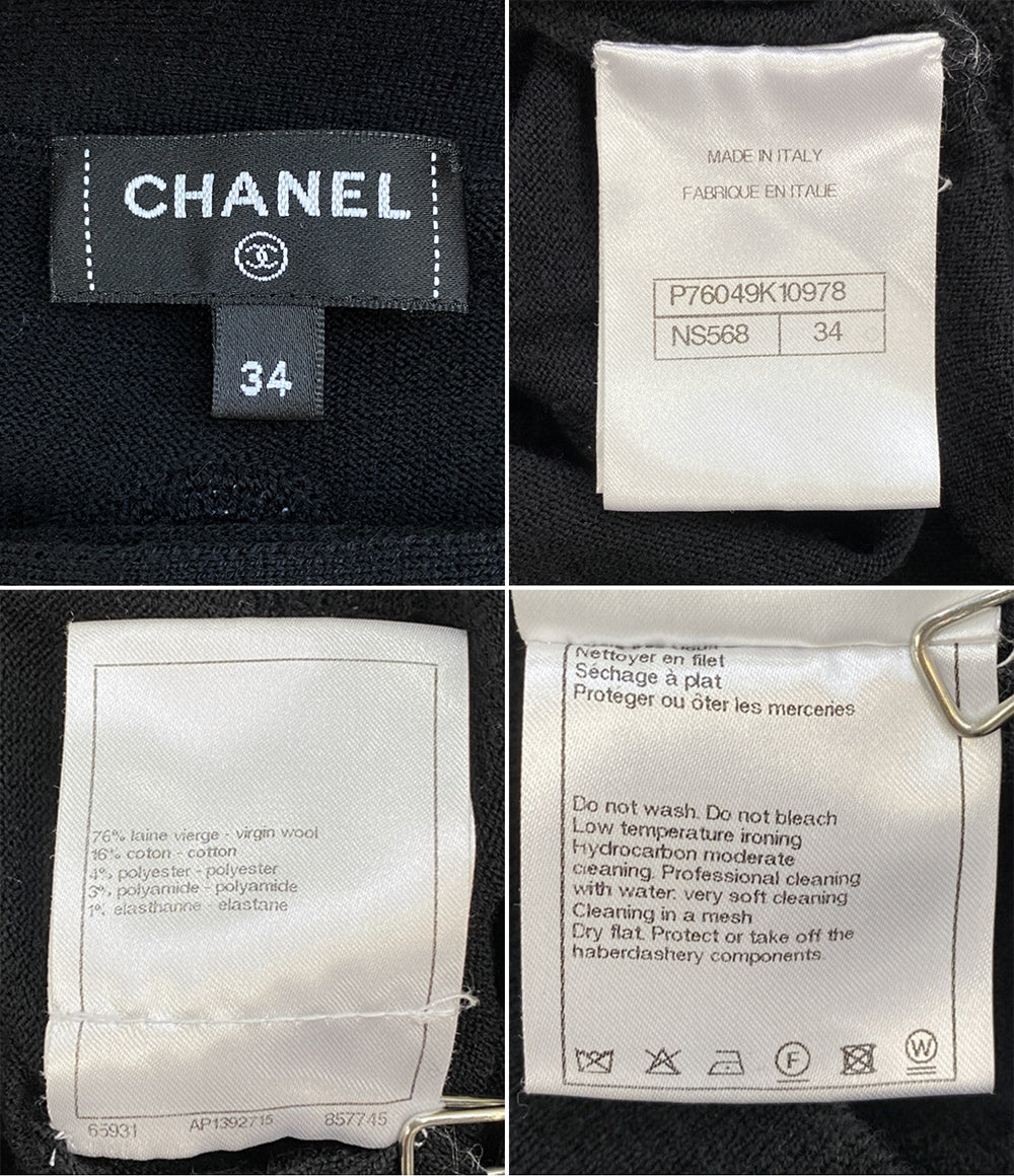 CHANEL リボンショルダー ニット P76049K10978 レディース SIZE 34 シャネル