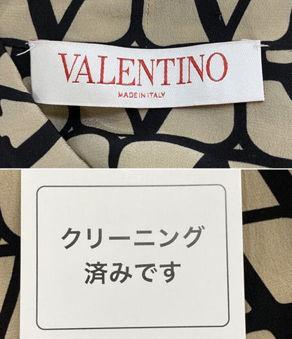 VALENTINO ボウタイブラウス Vロゴ シルク レディース SIZE 36 ヴァレンチノ