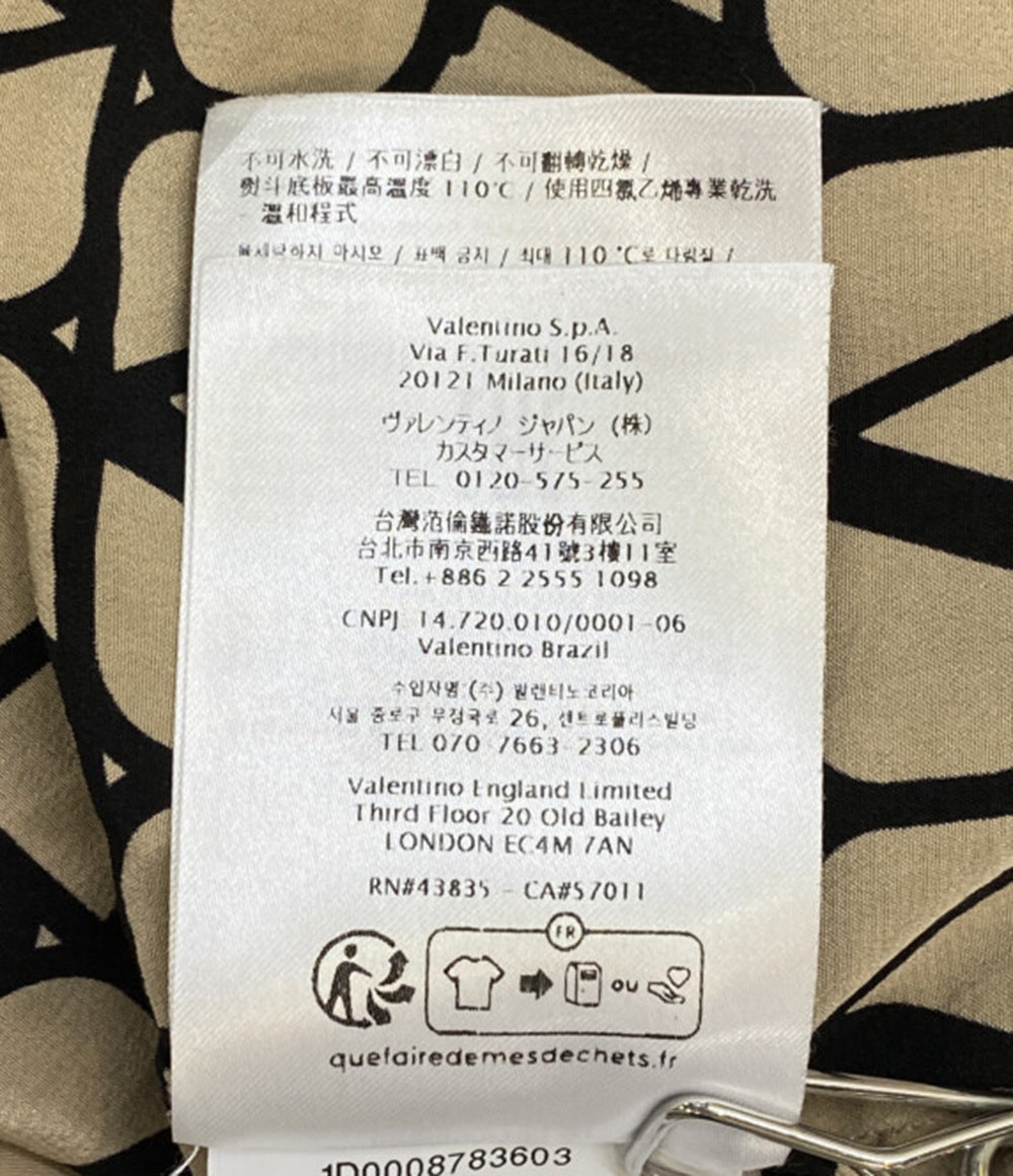 VALENTINO ボウタイブラウス Vロゴ シルク レディース SIZE 36 ヴァレンチノ