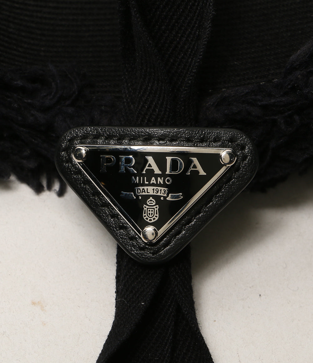 PRADA ハット ドリルバケット ブラック 1HC348 レディース SIZE M プラダ