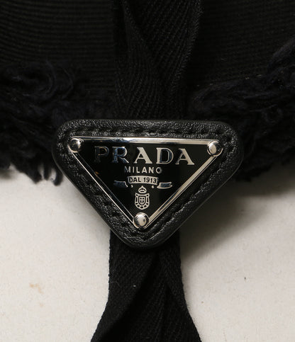 PRADA ハット ドリルバケット ブラック 1HC348 レディース SIZE M プラダ