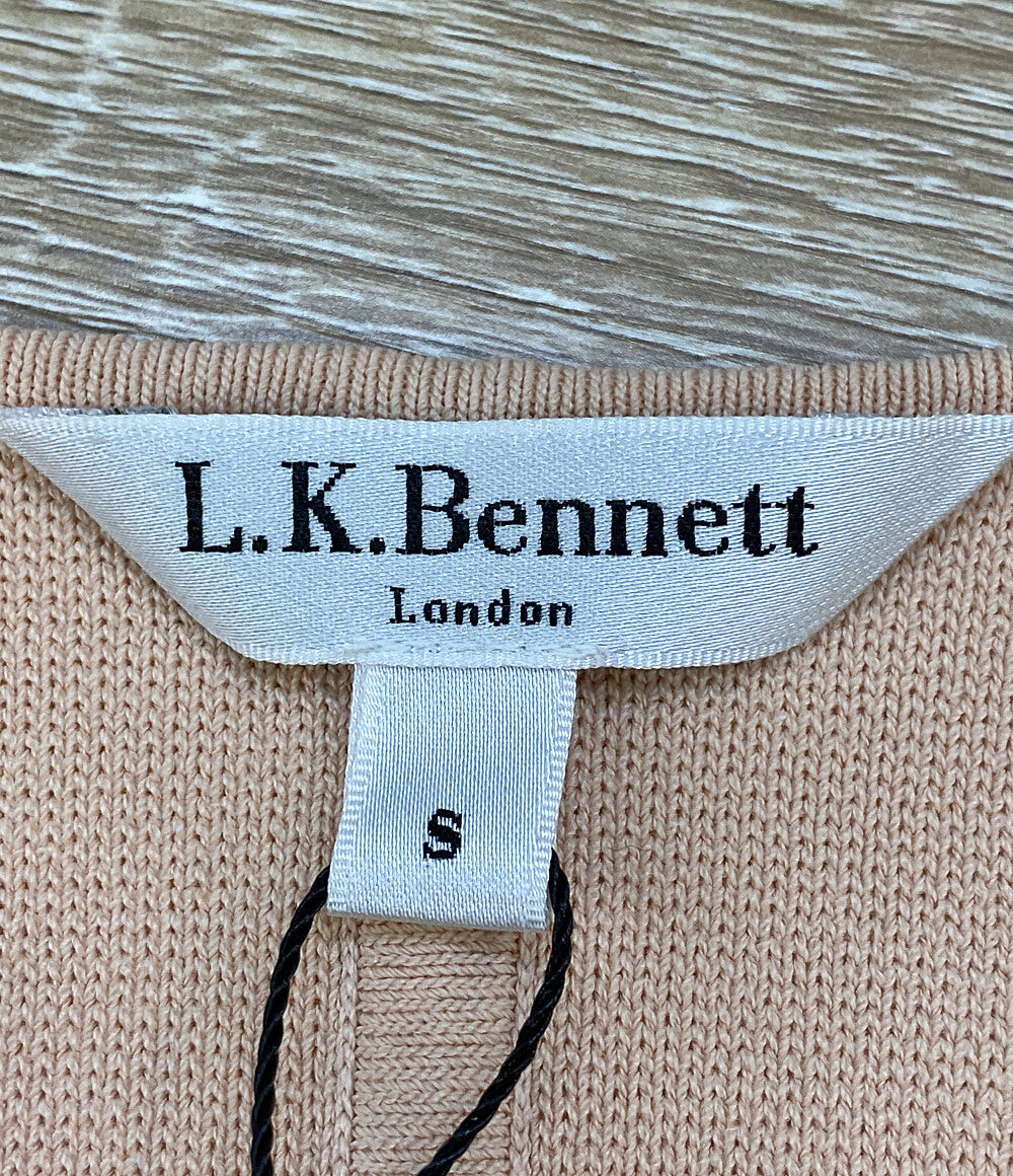 LK Bennett エルケーベネット ノーカラージャケット ニットジャケット ピンク レディース SIZE S