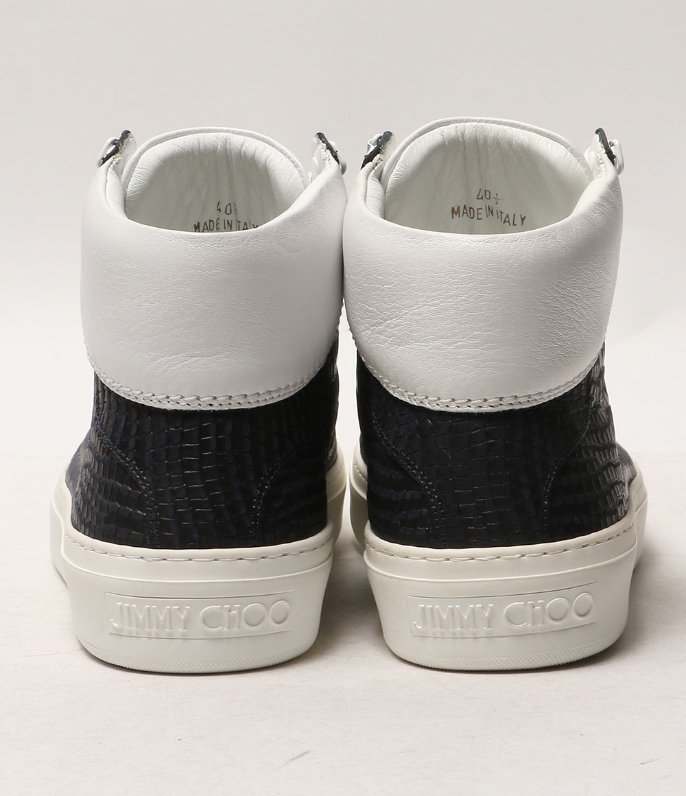 JIMMY CHOO ハイカットスニーカー 型押し メンズ SIZE 40.5 ジミーチュウ