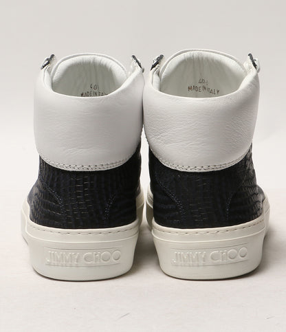 JIMMY CHOO ハイカットスニーカー 型押し メンズ SIZE 40.5 ジミーチュウ