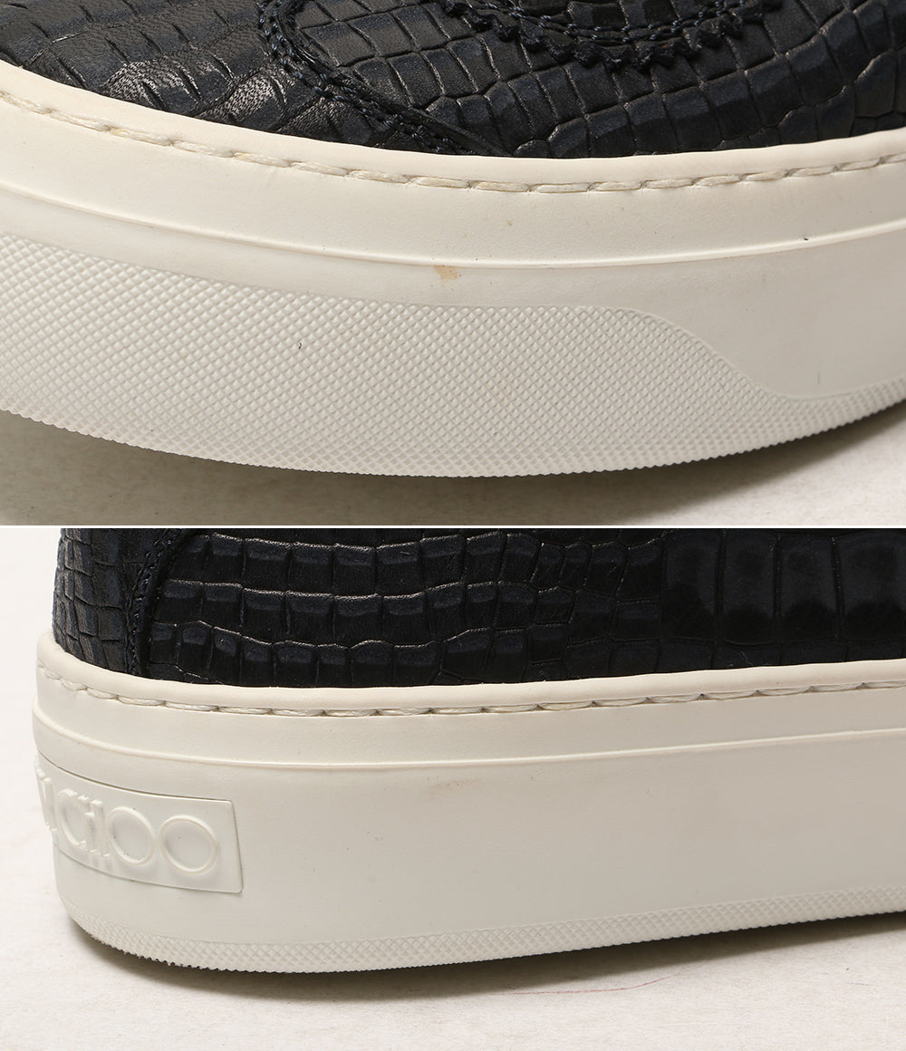 JIMMY CHOO ハイカットスニーカー 型押し メンズ SIZE 40.5 ジミーチュウ