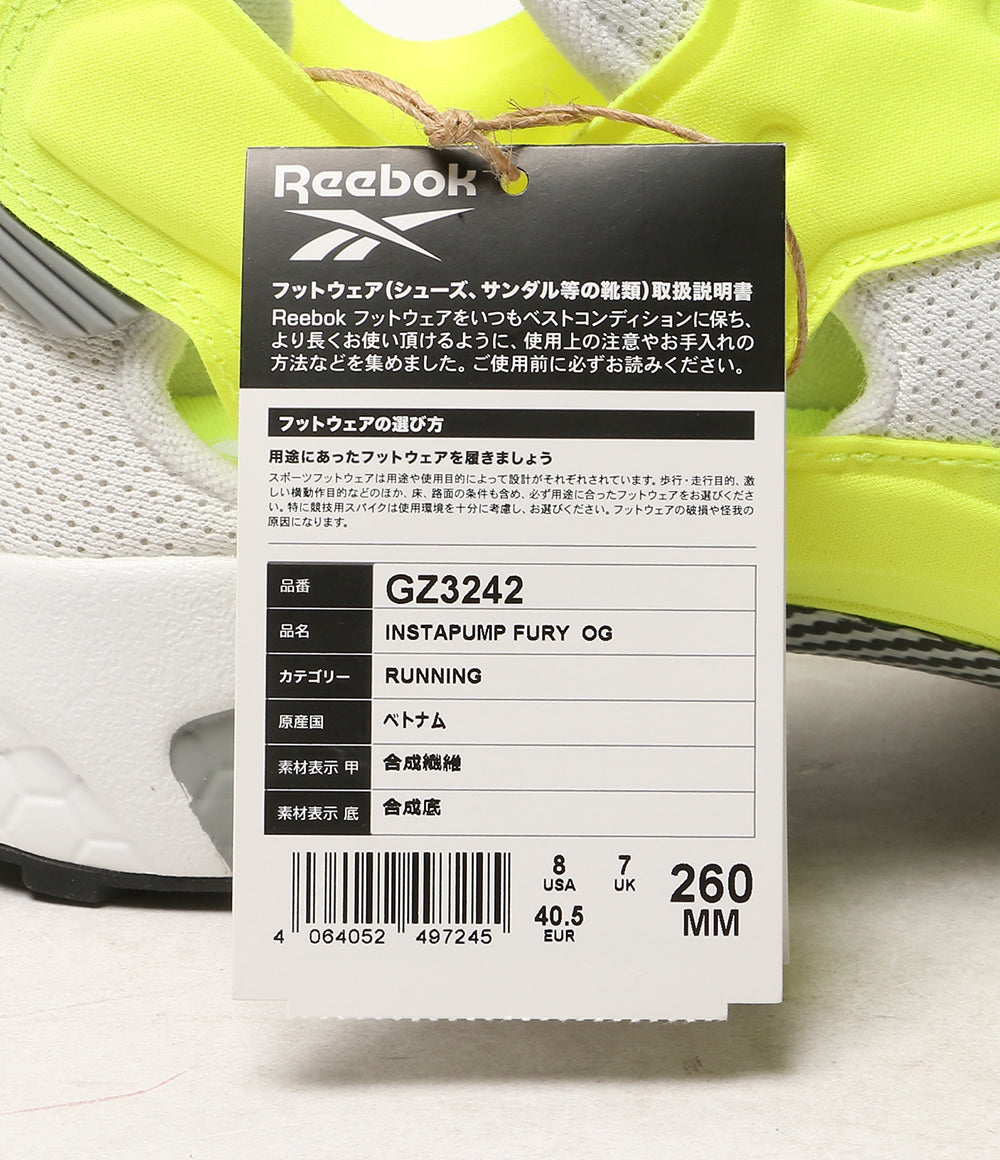 美品 Reebok スニーカー INSTAPUMP FURY OG GZ3242 メンズ SIZE 26cm リーボック