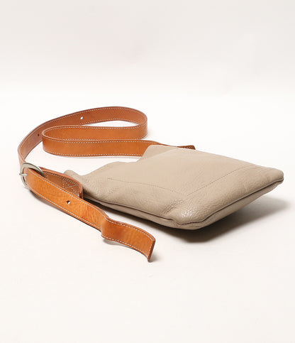Hender Scheme ショルダーバッグ ワンサイドベルト レザー ベージュ レディース エンダースキーマ