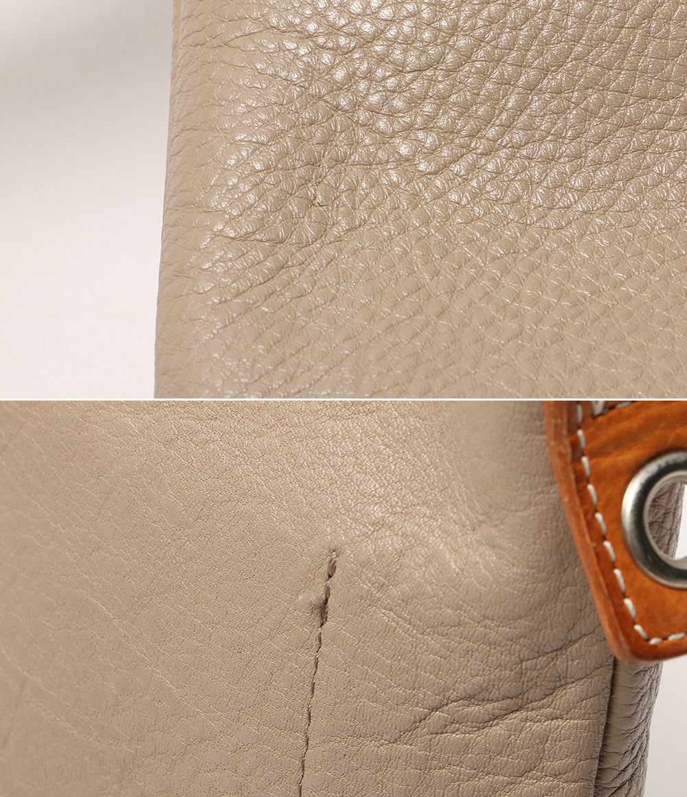 Hender Scheme ショルダーバッグ ワンサイドベルト レザー ベージュ レディース エンダースキーマ
