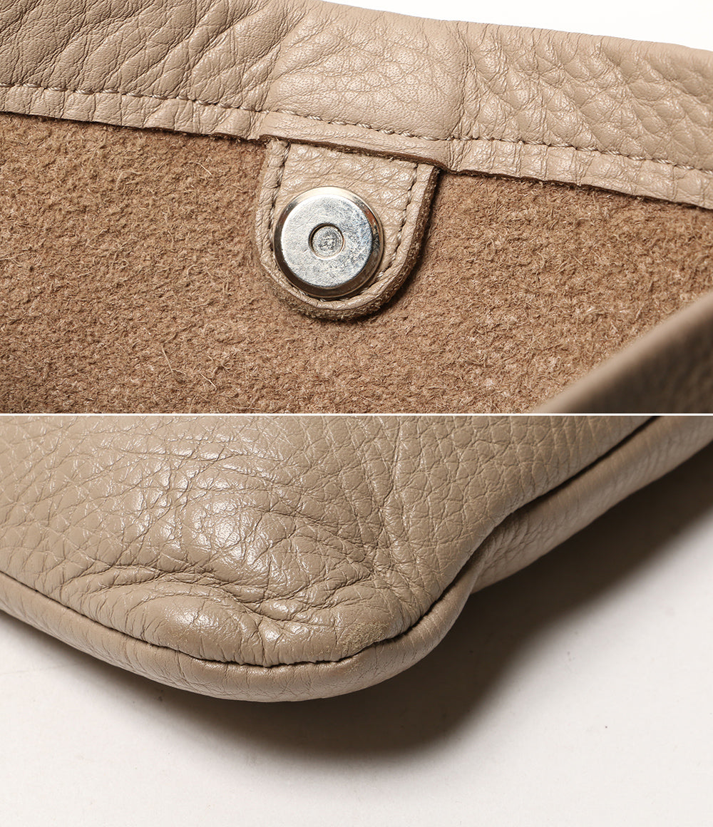 Hender Scheme ショルダーバッグ ワンサイドベルト レザー ベージュ レディース エンダースキーマ