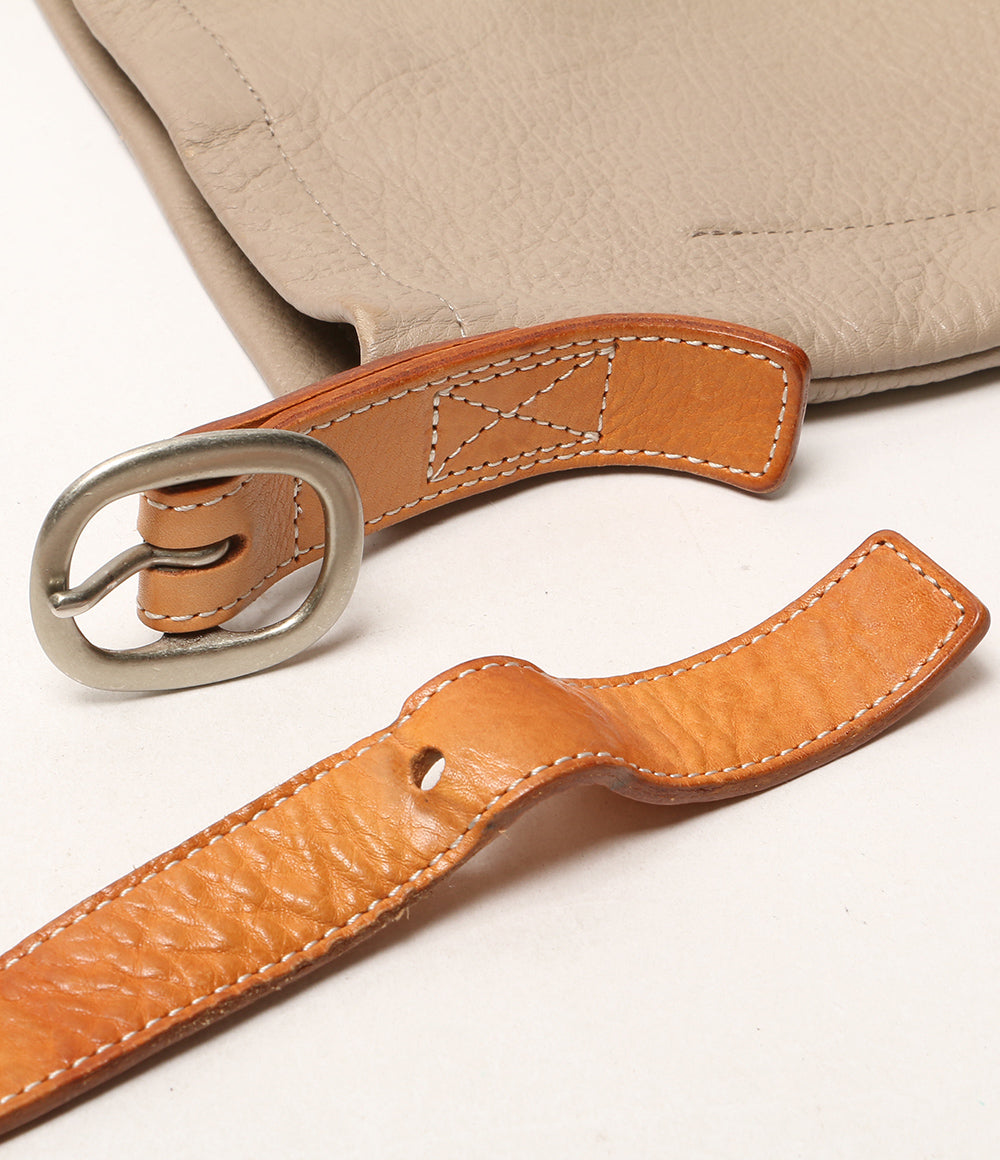 Hender Scheme ショルダーバッグ ワンサイドベルト レザー ベージュ レディース エンダースキーマ