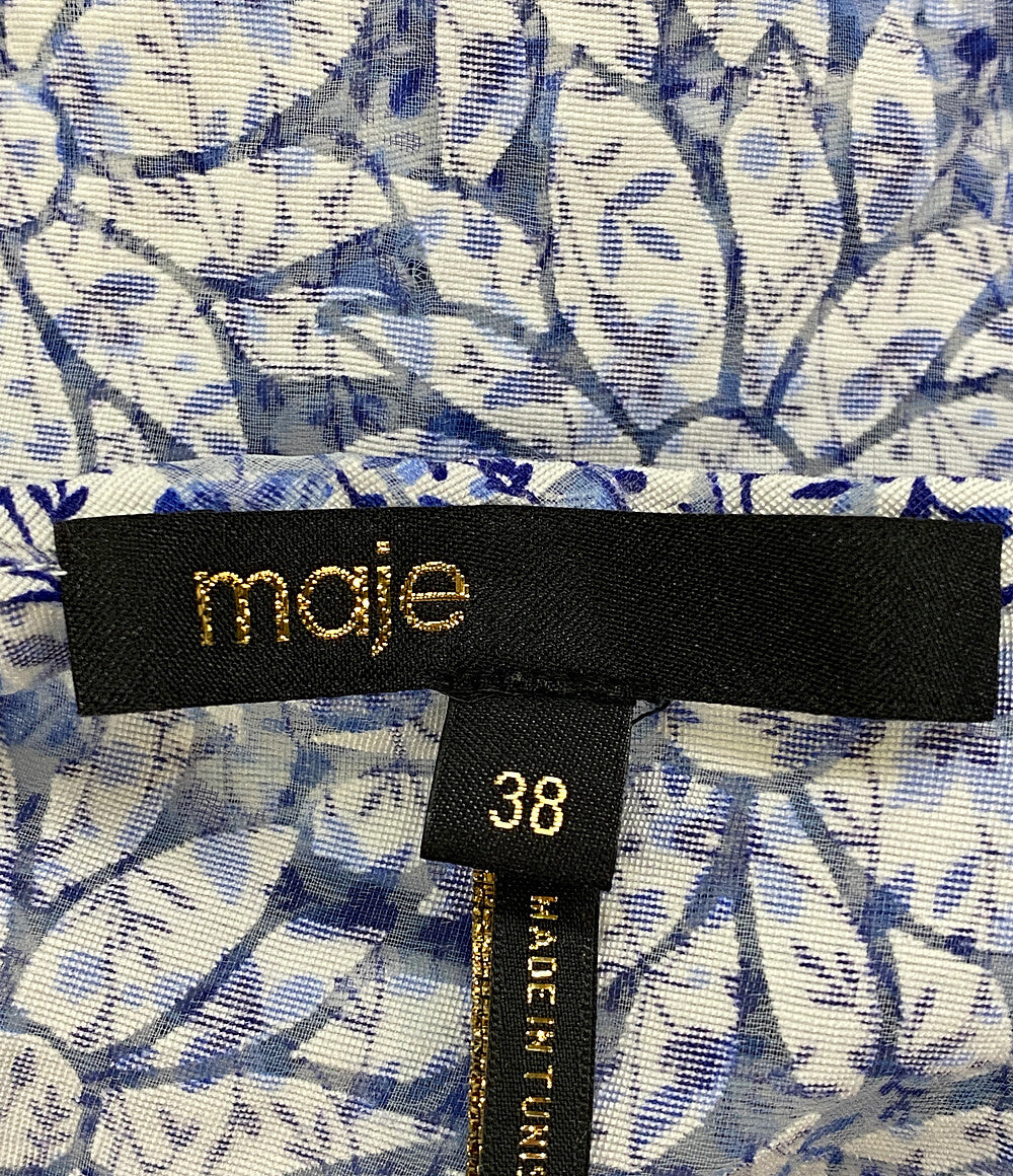 美品 maje マージュ フローラルプリントミニドレス ワンピース キャミソール MFPRO03039 レディース SIZE 38