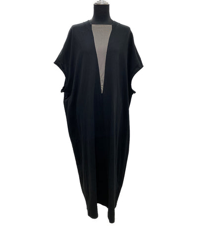 MAISON MARGIELA Vネックワンピース 半袖 S62DG0024 ブラック レディース SIZE S メゾンマルジェラ