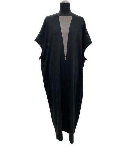 MAISON MARGIELA Vネックワンピース 半袖 S62DG0024 ブラック レディース SIZE S メゾンマルジェラ