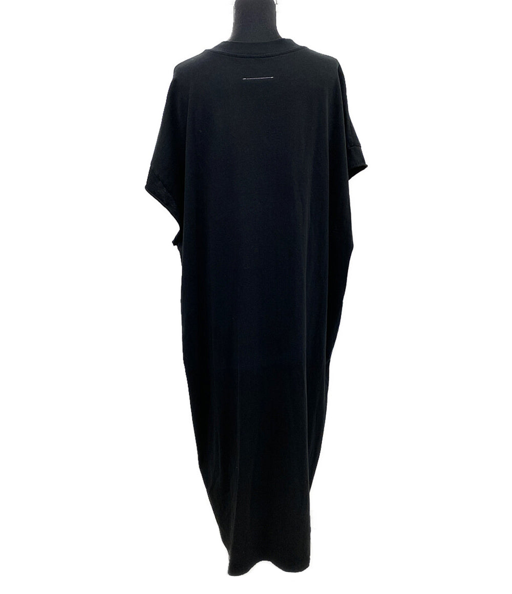 MAISON MARGIELA Vネックワンピース 半袖 S62DG0024 ブラック レディース SIZE S メゾンマルジェラ