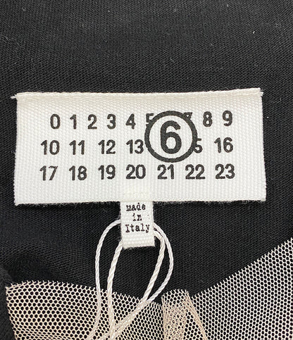 MAISON MARGIELA Vネックワンピース 半袖 S62DG0024 ブラック レディース SIZE S メゾンマルジェラ