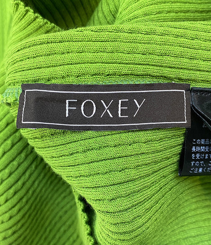 foxey ポロシャツ ニット 44405 グリーン レディース SIZE 38 フォクシー