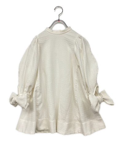 yori shirocon ヨリ シロコン ハートフクレカフスリボンブラウス SC21-24008SP レディース SIZE 34
