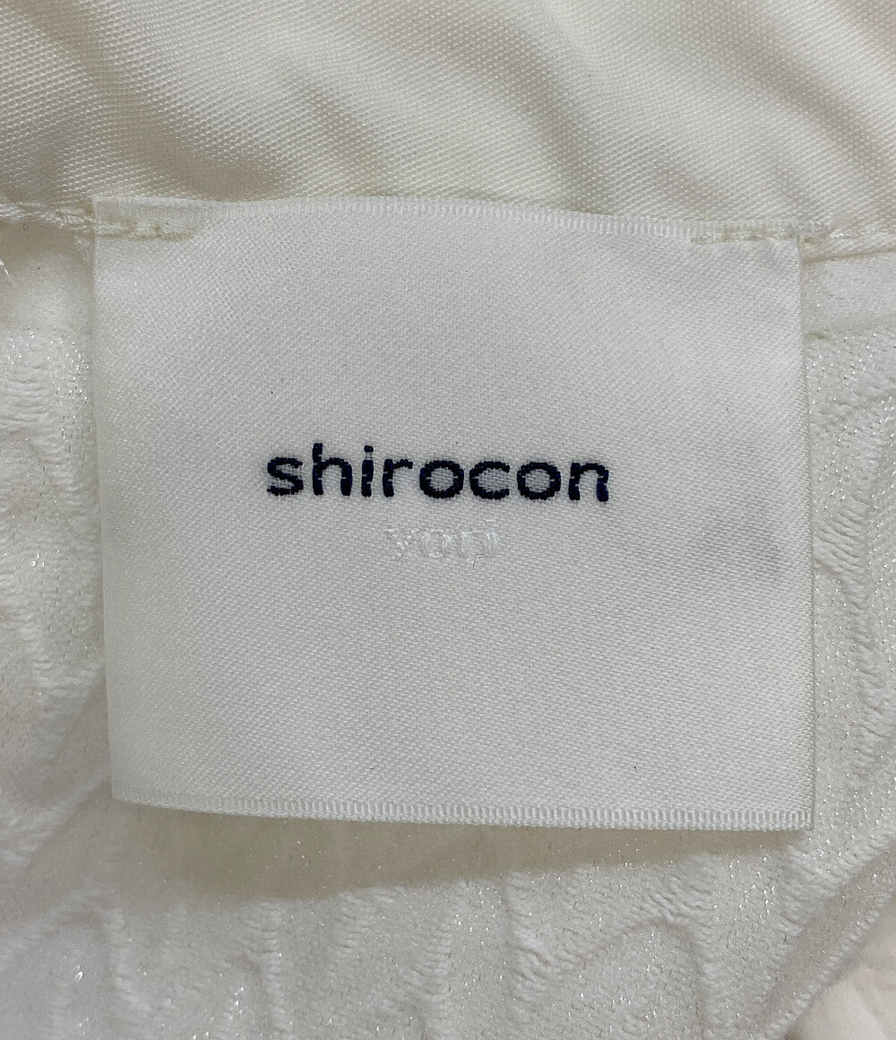 yori shirocon ヨリ シロコン ハートフクレカフスリボンブラウス SC21-24008SP レディース SIZE 34