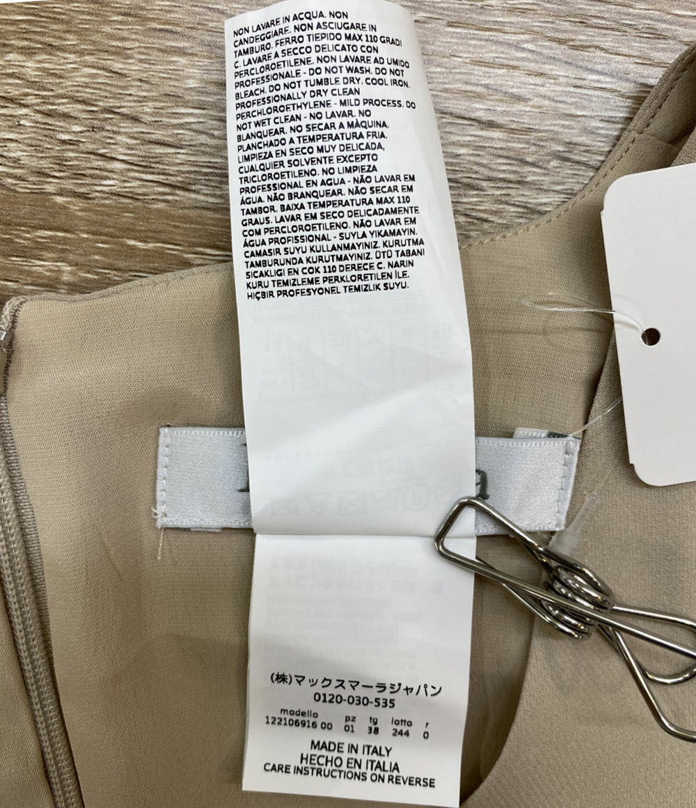 MAX MARA Vネック ワンピース 切替 レディース SIZE 38 マックスマーラ