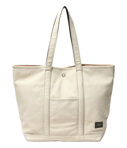 美品 PORTER トートバッグ STYLE TOTE BAG L レザー ホワイト レディース ポーター