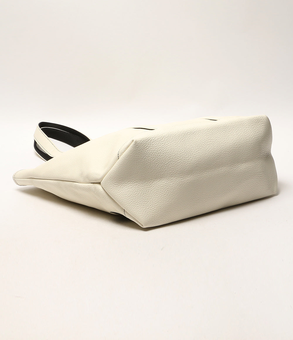美品 PORTER トートバッグ STYLE TOTE BAG L レザー ホワイト レディース ポーター