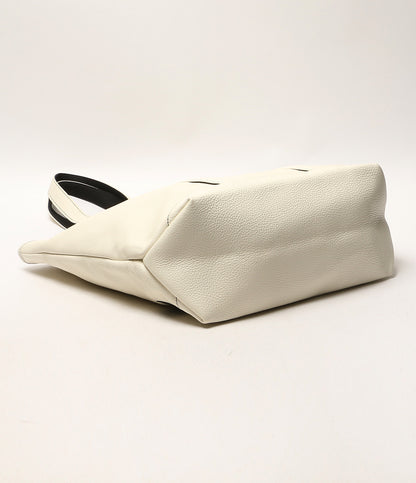 美品 PORTER トートバッグ STYLE TOTE BAG L レザー ホワイト レディース ポーター