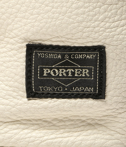 美品 PORTER トートバッグ STYLE TOTE BAG L レザー ホワイト レディース ポーター