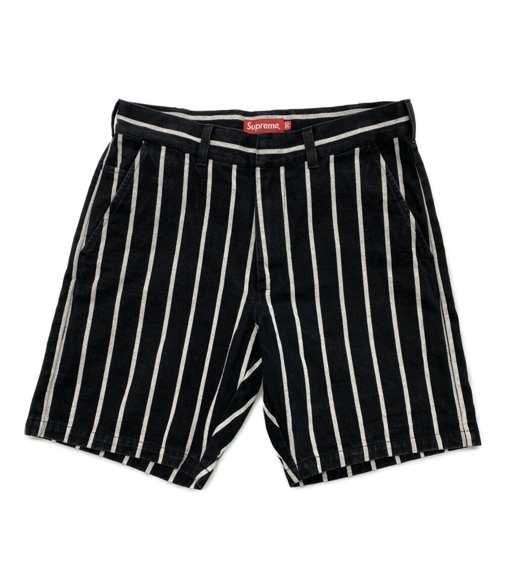 Supreme ショートパンツ work short strip BLACK メンズ SIZE 30 シュプリーム