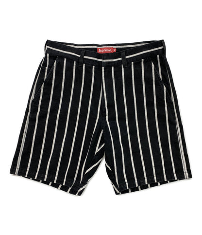 Supreme ショートパンツ work short strip BLACK メンズ SIZE 30 シュプリーム