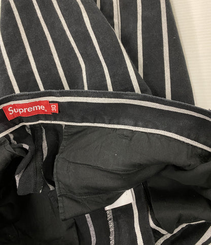 Supreme ショートパンツ work short strip BLACK メンズ SIZE 30 シュプリーム