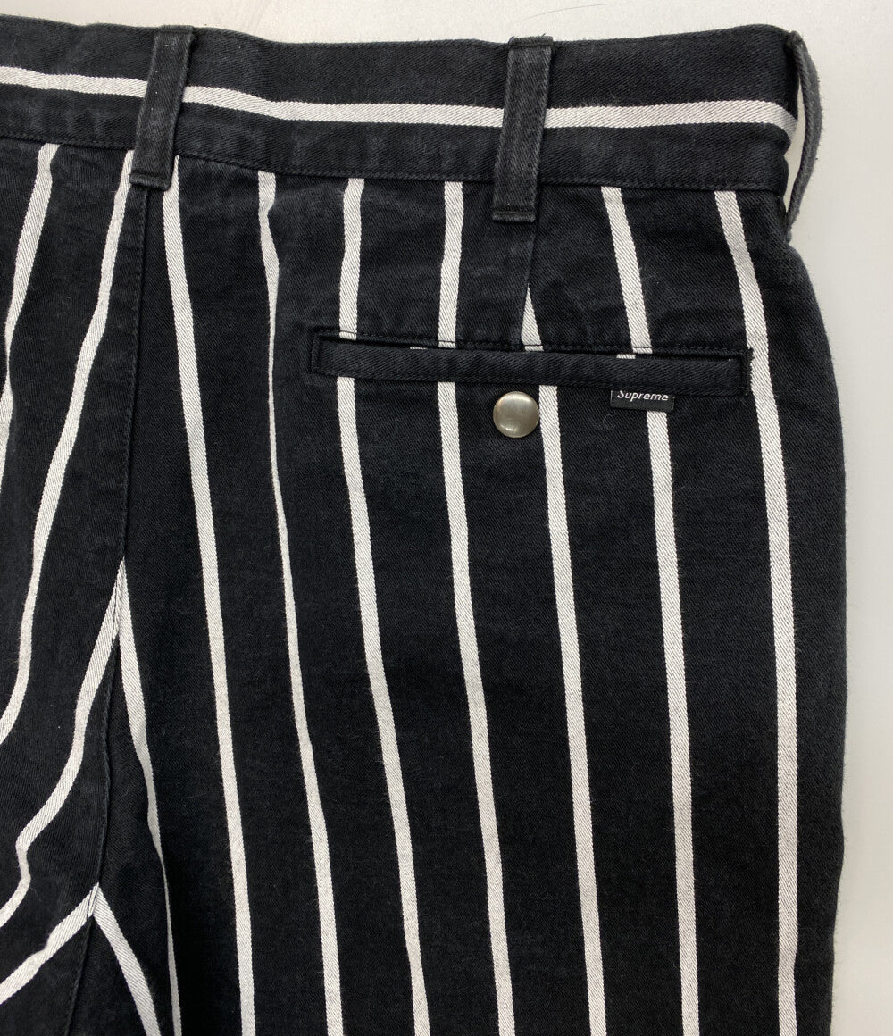 Supreme ショートパンツ work short strip BLACK メンズ SIZE 30 シュプリーム