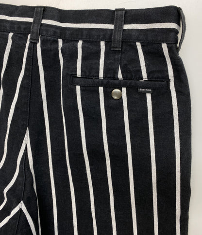 Supreme ショートパンツ work short strip BLACK メンズ SIZE 30 シュプリーム