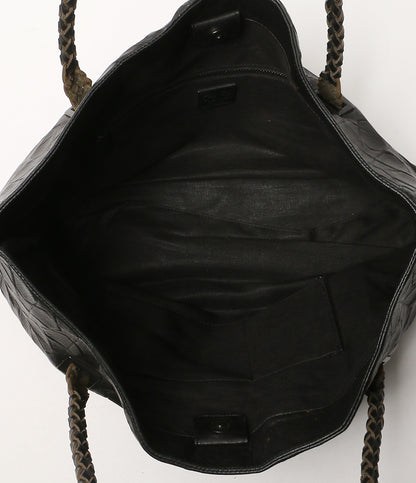 PLEATS PLEASE PP74-AG552 レザートートバッグ ブラック レディース プリーツプリーズ