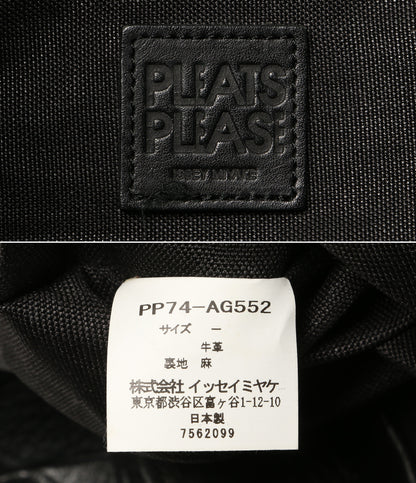 PLEATS PLEASE PP74-AG552 レザートートバッグ ブラック レディース プリーツプリーズ