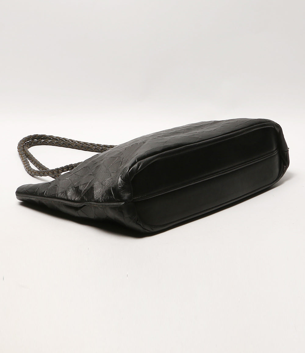PLEATS PLEASE PP74-AG552 レザートートバッグ ブラック レディース プリーツプリーズ