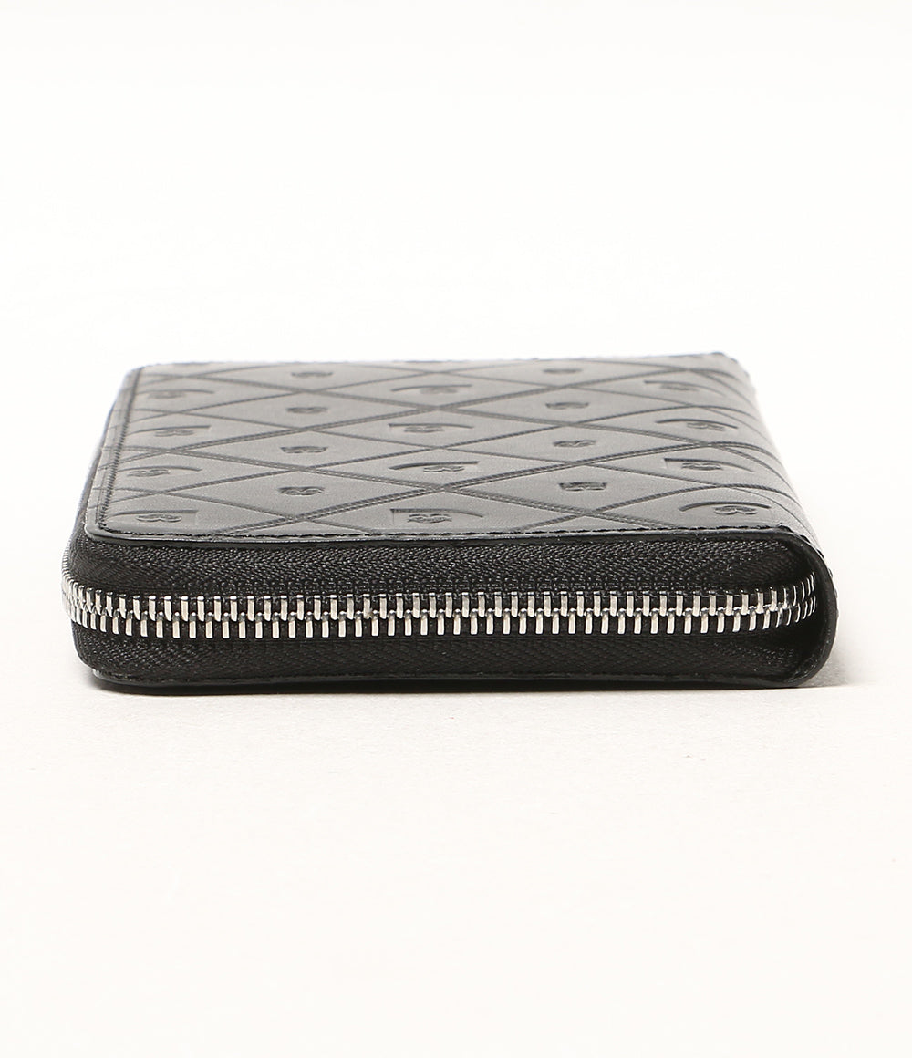 美品 BLACK LABEL CRESTBRIDGE 長財布 型押し ブラック メンズ ブラックレーベルクレストブリッジ
