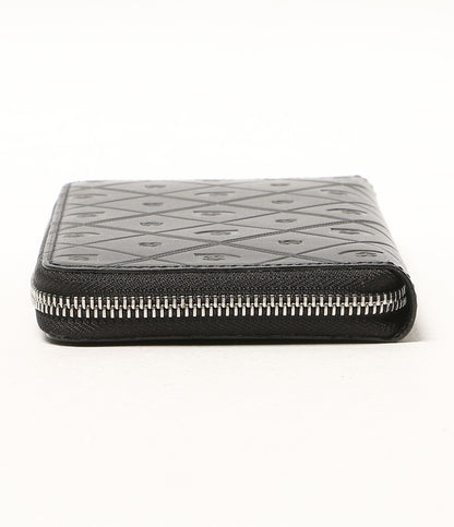 美品 BLACK LABEL CRESTBRIDGE 長財布 型押し ブラック メンズ ブラックレーベルクレストブリッジ