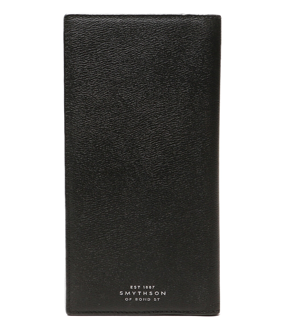 SMYTHSON 二つ折り長財布 ブラック メンズ スマイソン