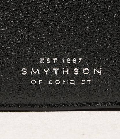 SMYTHSON 二つ折り長財布 ブラック メンズ スマイソン