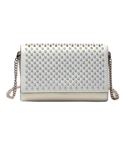Christian Louboutin ショルダーバッグ PALOMA CLUTCH シルバー レディース クリスチャンルブタン