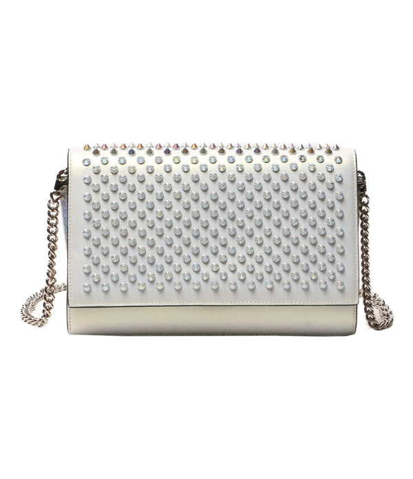 Christian Louboutin ショルダーバッグ PALOMA CLUTCH シルバー レディース クリスチャンルブタン