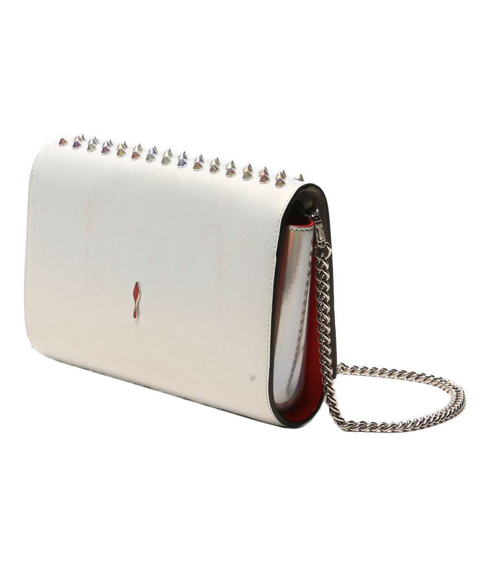 Christian Louboutin ショルダーバッグ PALOMA CLUTCH シルバー レディース クリスチャンルブタン