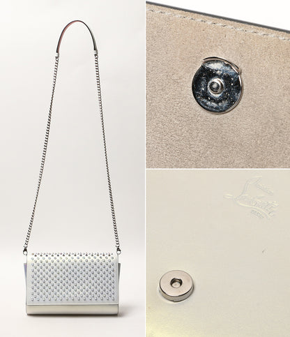 Christian Louboutin ショルダーバッグ PALOMA CLUTCH シルバー レディース クリスチャンルブタン