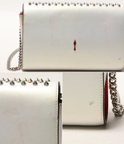 Christian Louboutin ショルダーバッグ PALOMA CLUTCH シルバー レディース クリスチャンルブタン